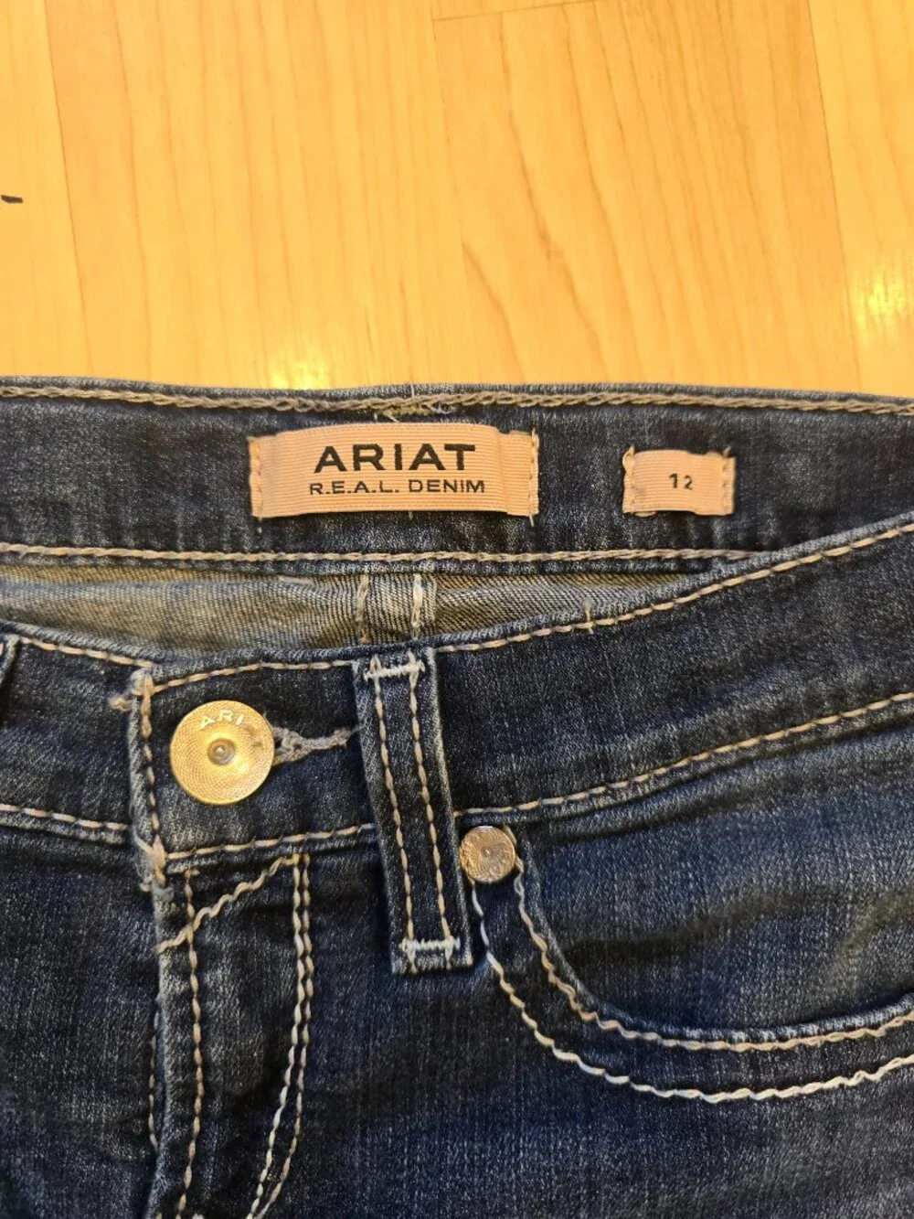 Ariat Girls Bootcut Jeans Size 12 Western Cowboy Denim